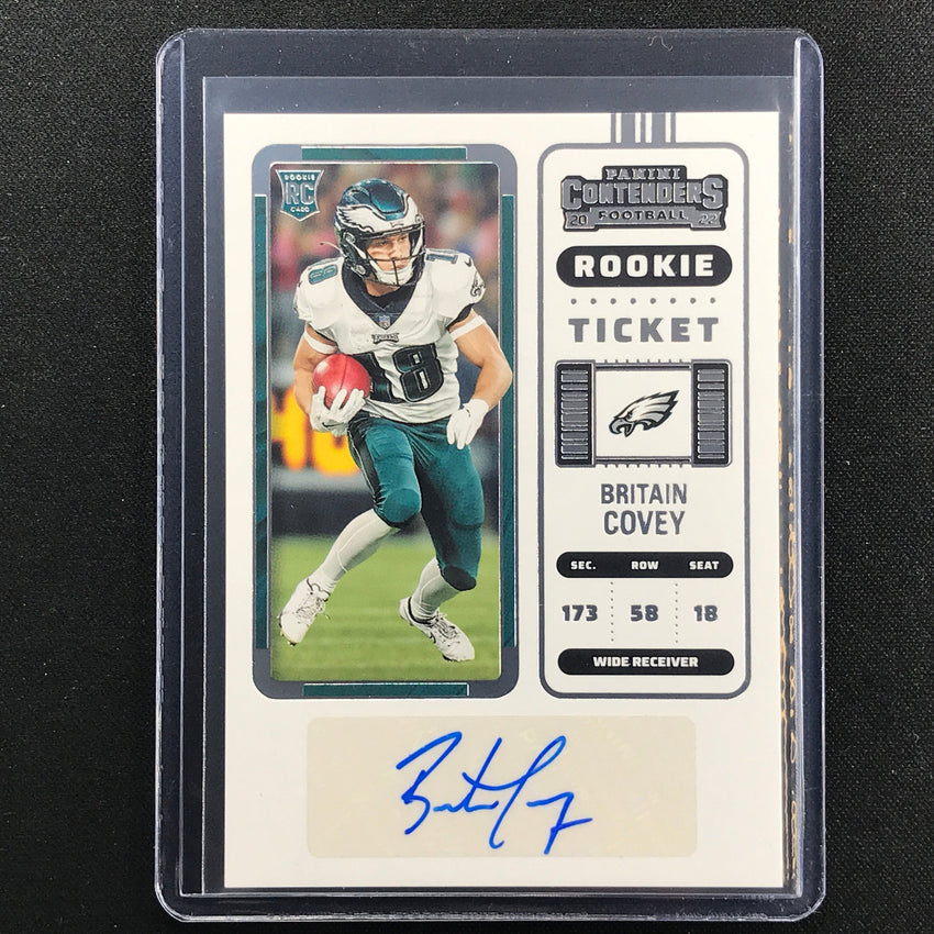 2022 Contenders Britain Covey Rookie Ticket Auto Base No 280