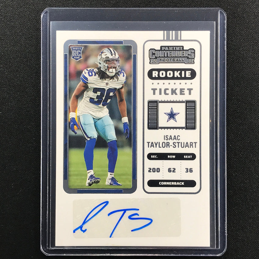 2022 Contenders ISAAC TAYLOR-STUART Rookie Ticket Auto Base #289