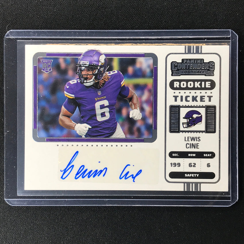 2022 Contenders LEWIS CINE Rookie Ticket Variation Auto Base #161