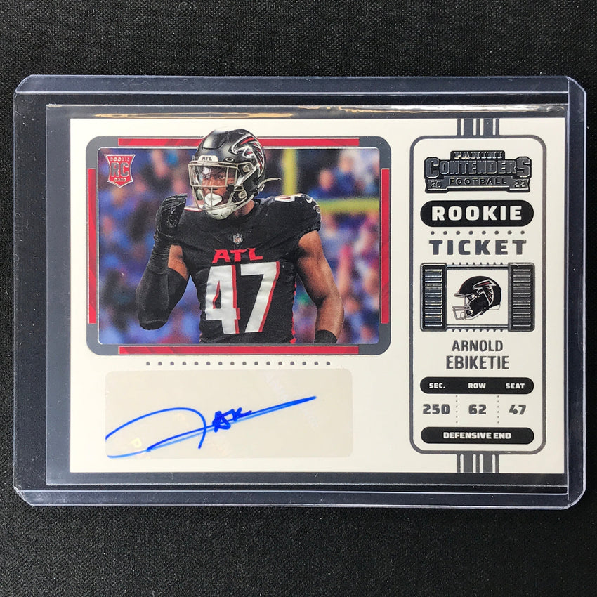 2022 Contenders Arnold Ebiketie Rookie Ticket Variation Auto Base No 165