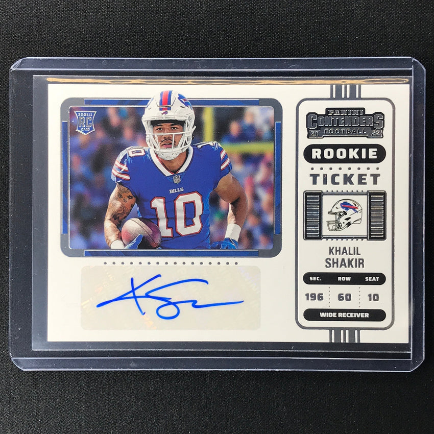 2022 Contenders Khalil Shakir Rookie Ticket Variation Auto Base No 219