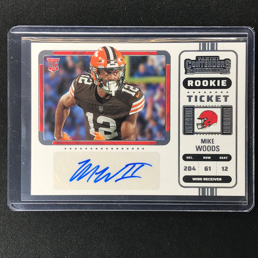 2022 Contenders MIKE WOODS Rookie Ticket Variation Auto Base #245
