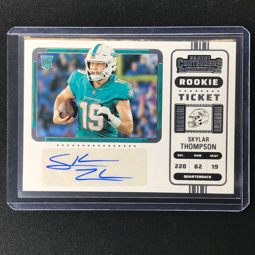 2022 Contenders Skylar Thompson Rookie Ticket Variation Auto Base No 257
