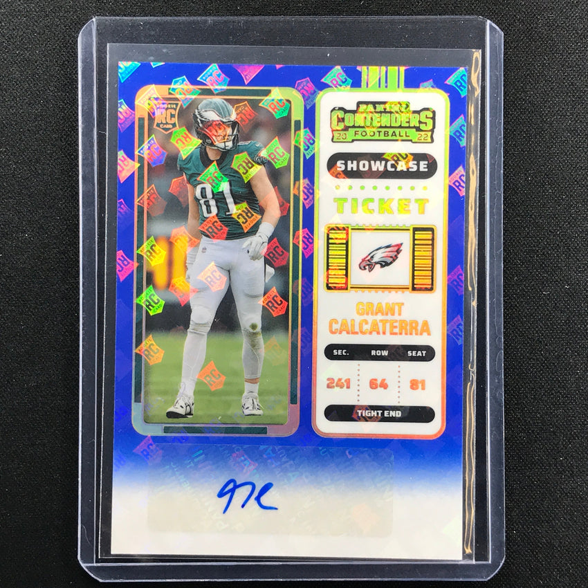 2022 Contenders GRANT CALCATERRA Rookie Ticket Auto Showcase SP #243