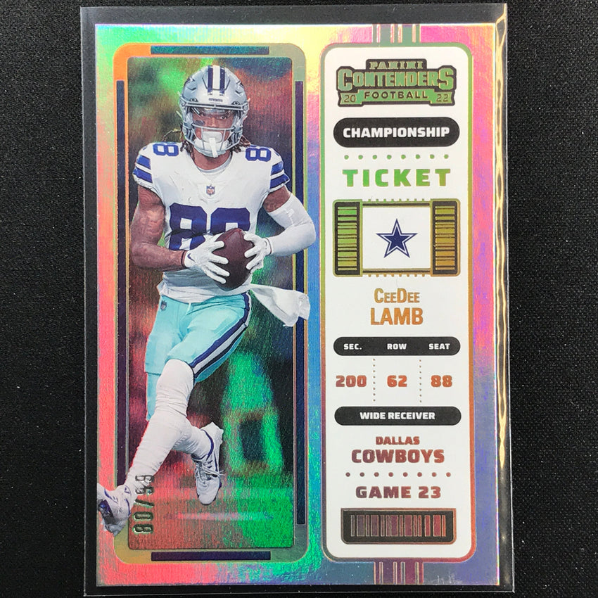 2022 Contenders Ceedee Lamb Championship Ticket 80/99