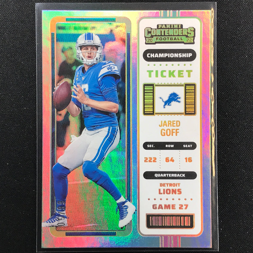 2022 Contenders Jared Goff Championship Ticket 6/99