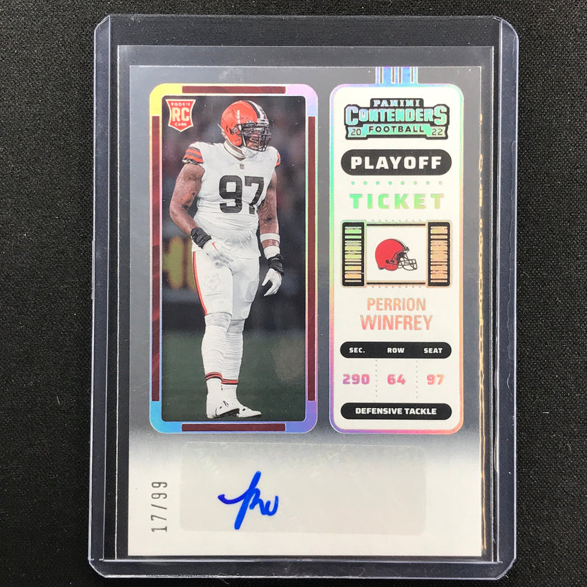 2022 Contenders Perrion Winfrey Rookie Ticket Auto Playoff 17/99
