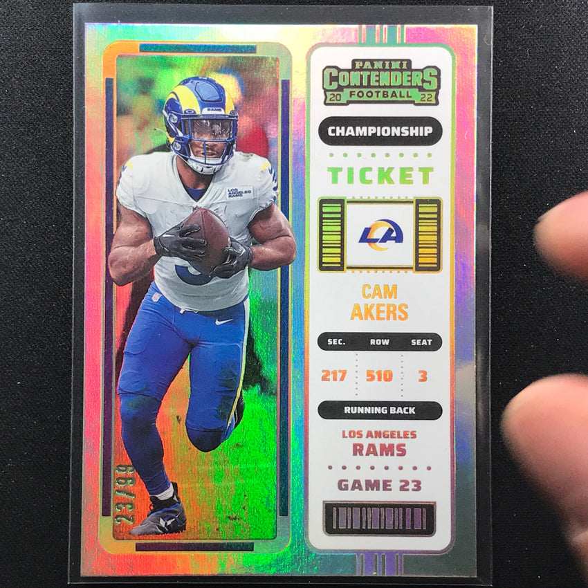 2022 Contenders Cam Akers Championship Ticket 23/99