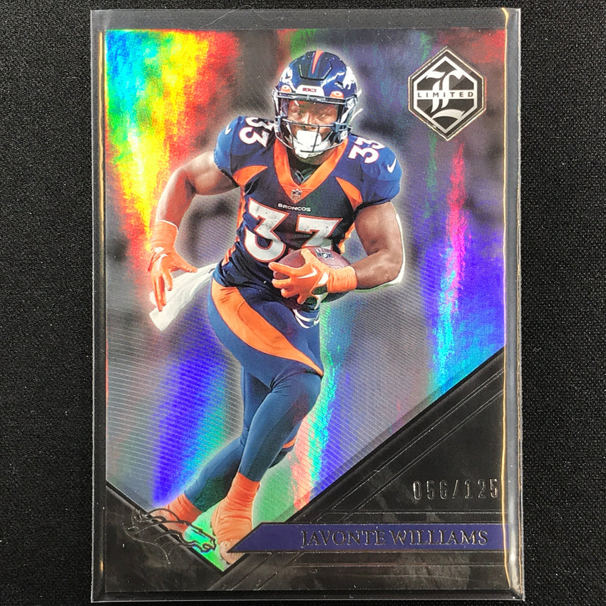 2022 Limited Javonte Williams Spotlight Silver 56/125