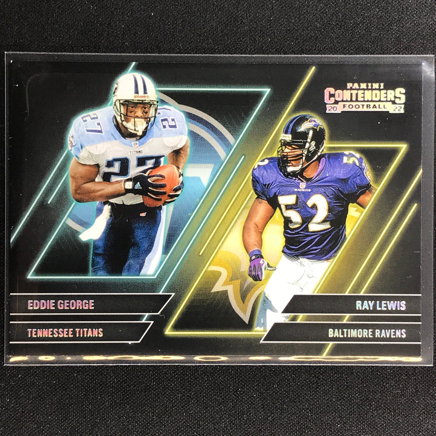 2022 Contenders Eddie George Ray Lewis Contenders Series Silver 58/99