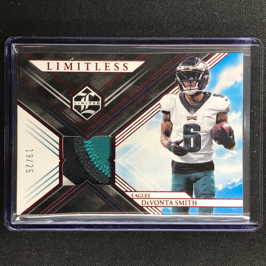 2022 Limited Devonta Smith Limitless Materials Jersey Patch Ruby 19/25