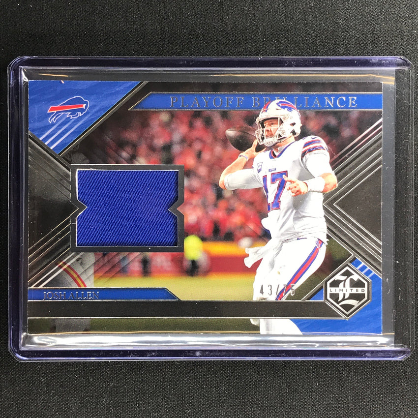2022 Limited Josh Allen Playoff Brilliance Jersey 43/75