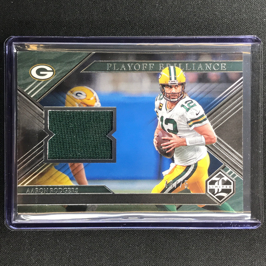 2022 Limited Aaron Rodgers Playoff Brilliance Jersey 46/75