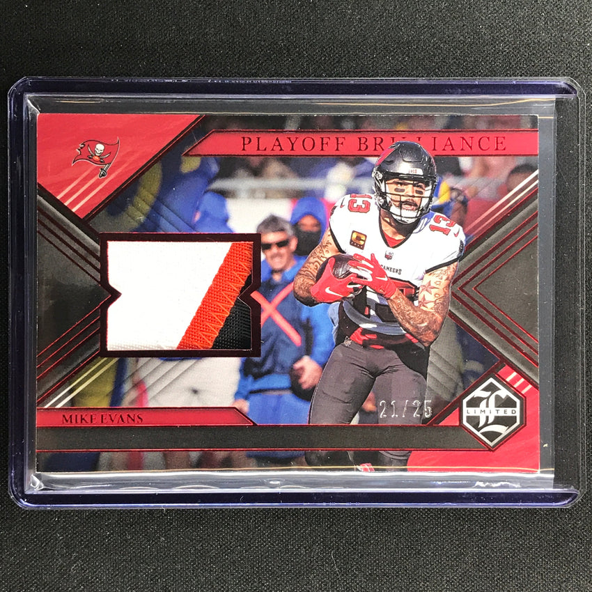 2022 Limited Mike Evans Playoff Brilliance Jersey Patch Ruby 21/25
