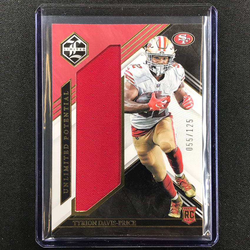 2022 Limited Tyrion Davis-price Unlimited Potential Rookie Jersey 55/125