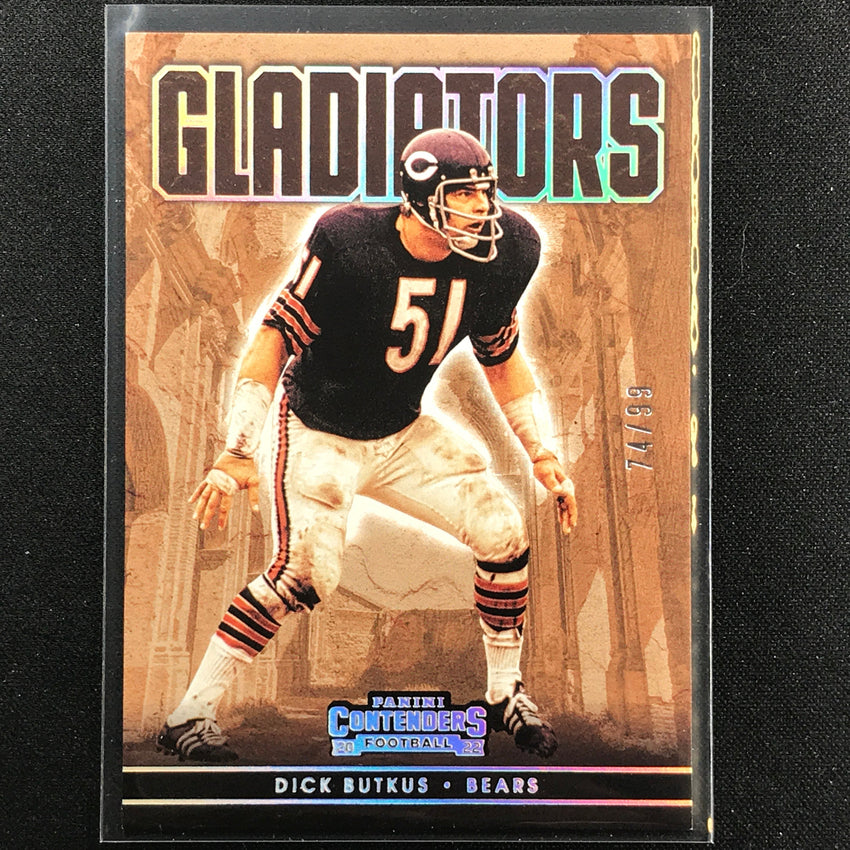 2022 Contenders Dick Butkus Gladiators Silver 74/99