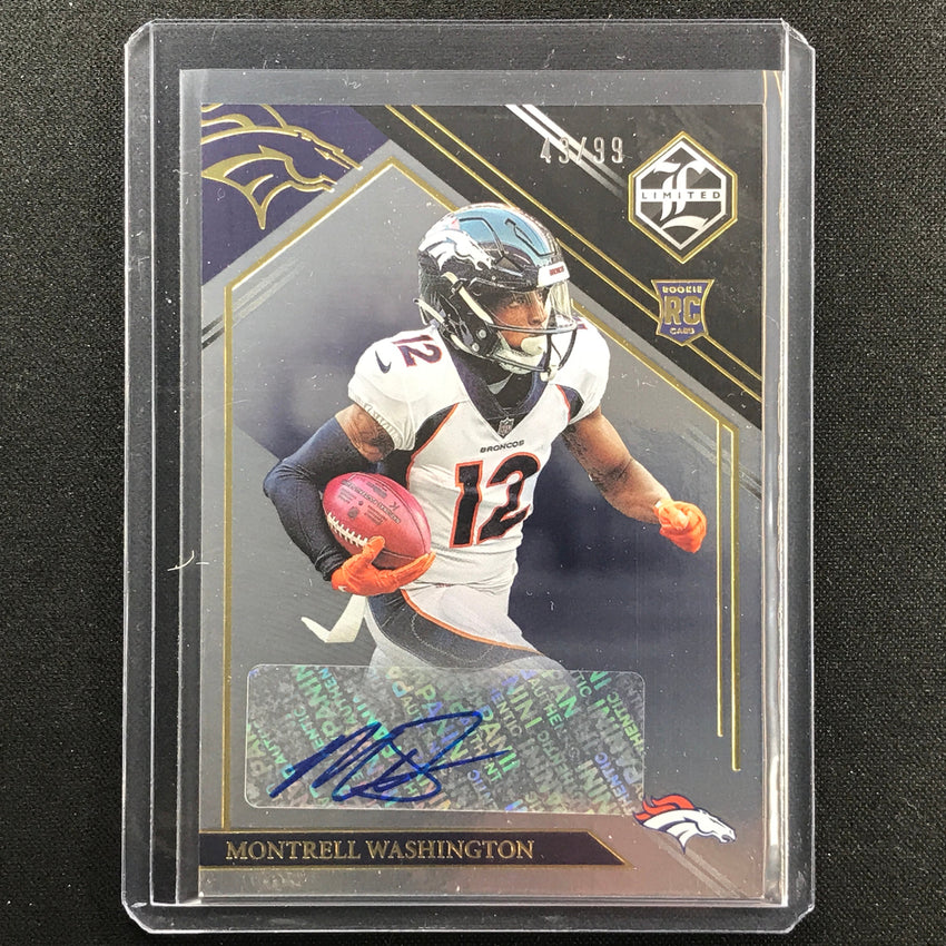 2022 Limited Montrell Wahsington Rookie Auto 43/99