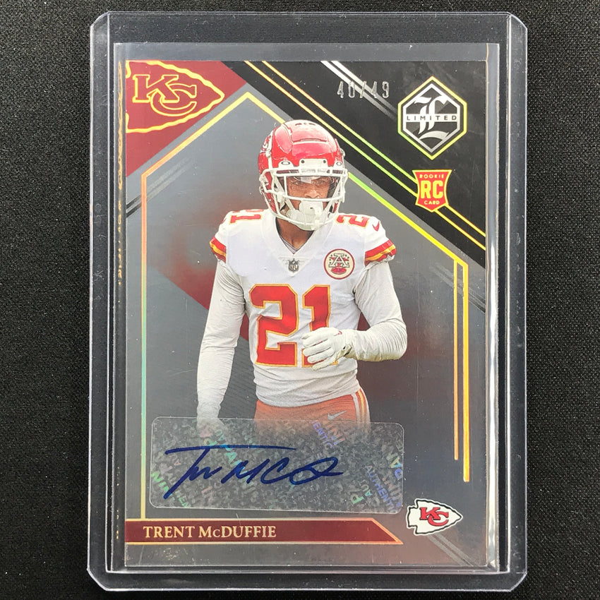 2022 Limited Trent Mcduffie Rookie Auto Gold 40/49