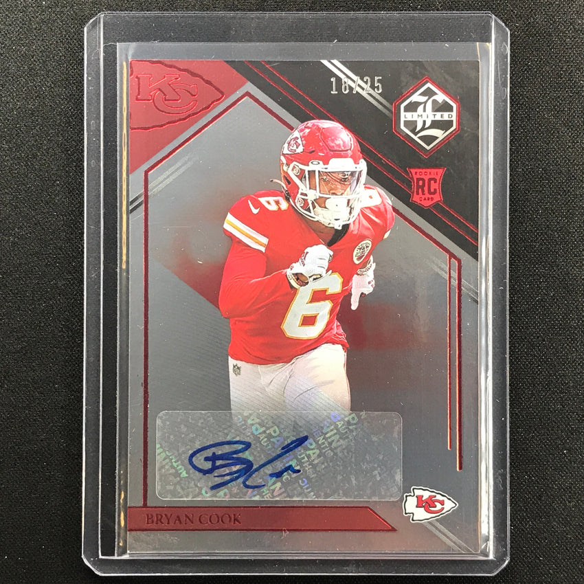 2022 Limited Bryan Cook Rookie Auto Ruby 18/25