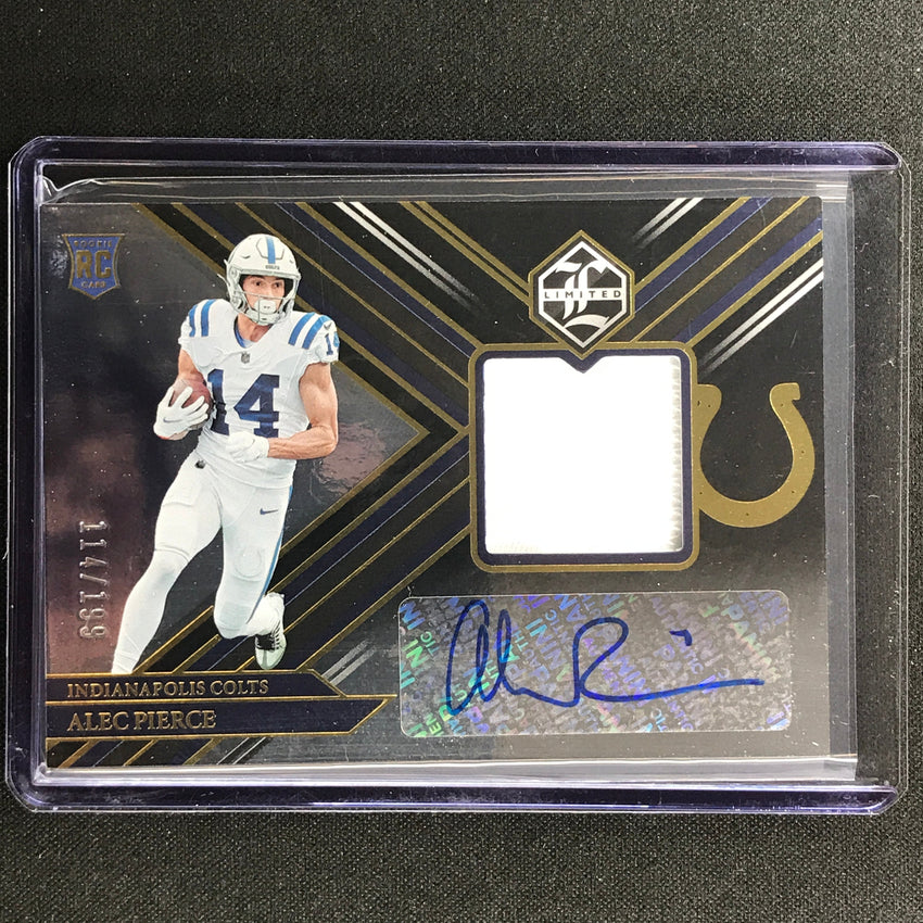 2022 Limited Alec Pierce Rookie Patch Auto 114/199