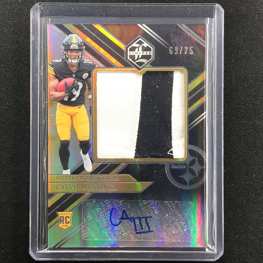 2022 Limited Calvin Austin Iii Rookie Patch Auto Jumbo Silver 69/75