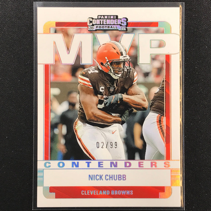 2022 Contenders Nick Chubb Mvp Contenders Silver 2/99