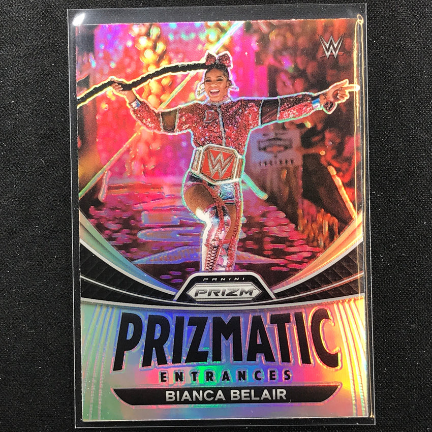 2023 Prizm Wwe Bianca Belair Prizmatic Entrances Silver Prizm No 3