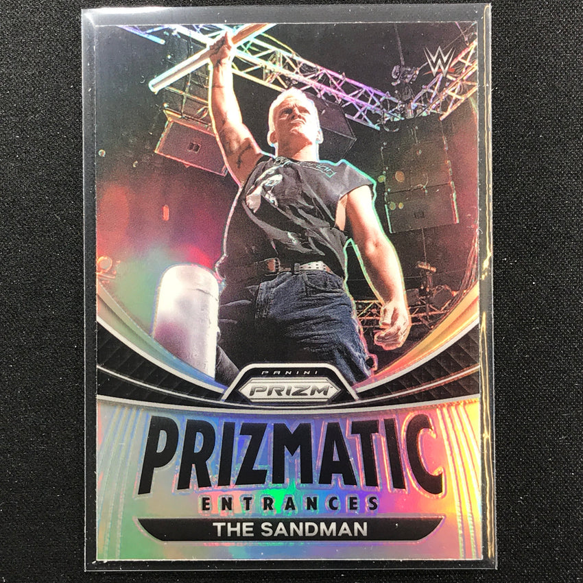 2023 Prizm WWE The Sandman Prizmatic Entrances Silver Prizm No 10
