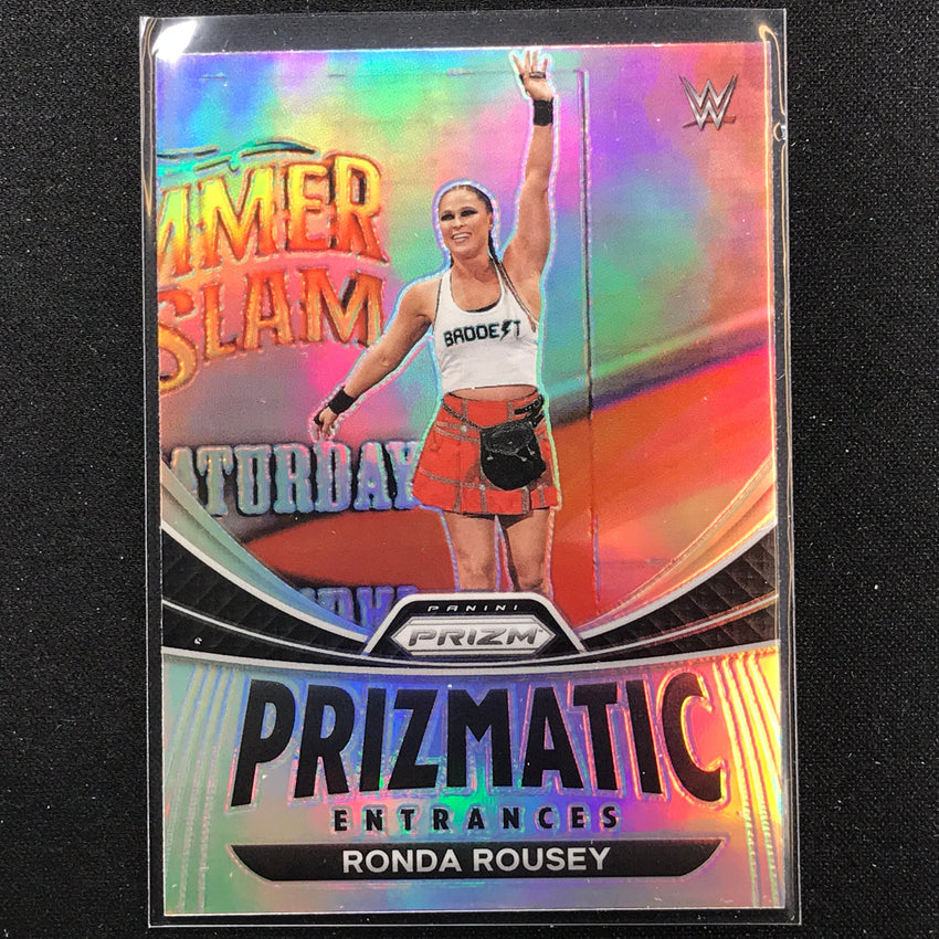 2023 Prizm Wwe Ronda Rousey Prizmatic Entrances Silver Prizm No 14