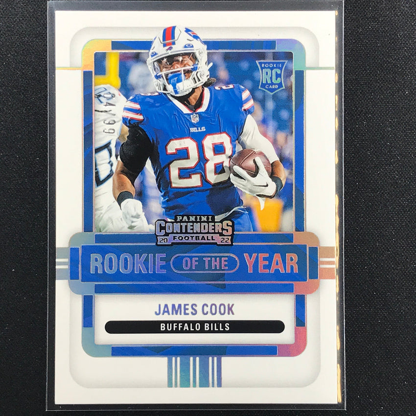 2022 Contenders James Cook Rookie Of The Year Roy Contenders Silver 4/99