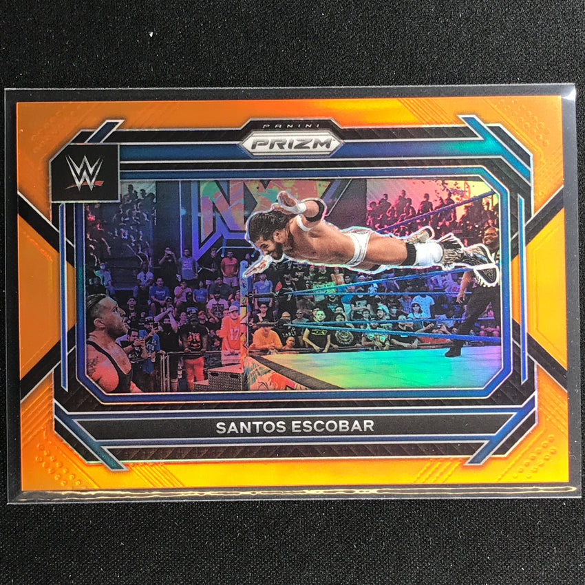 2023 Prizm Wwe Santos Escobar Horizontal Orange 49/99