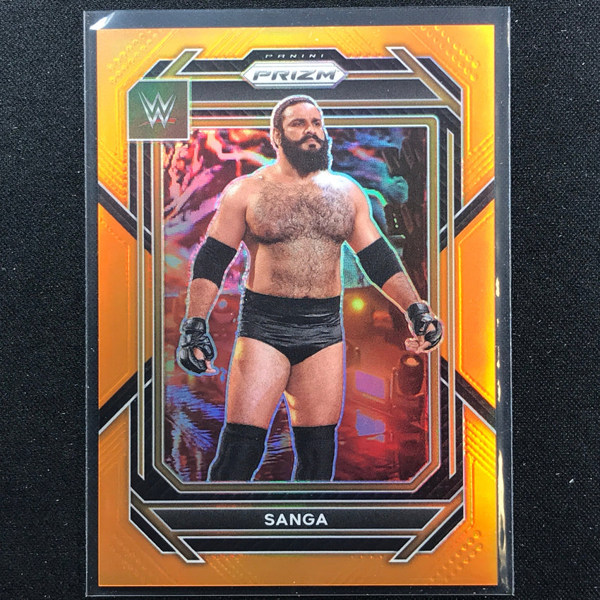 2023 Prizm Wwe Sanga Vertical Orange 83/99