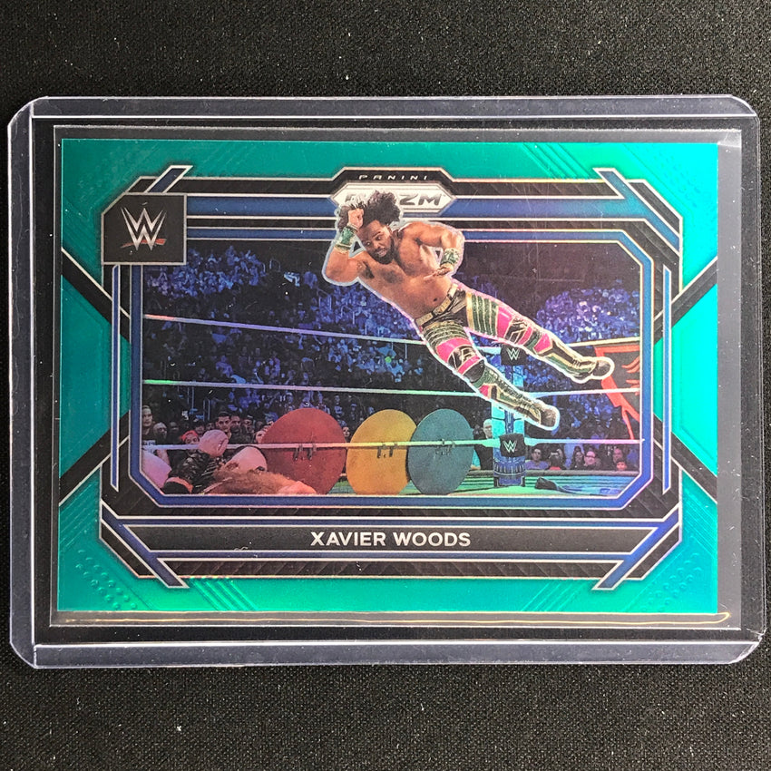 2023 Prizm Wwe Xavier Woods Horizontal Teal 3/49