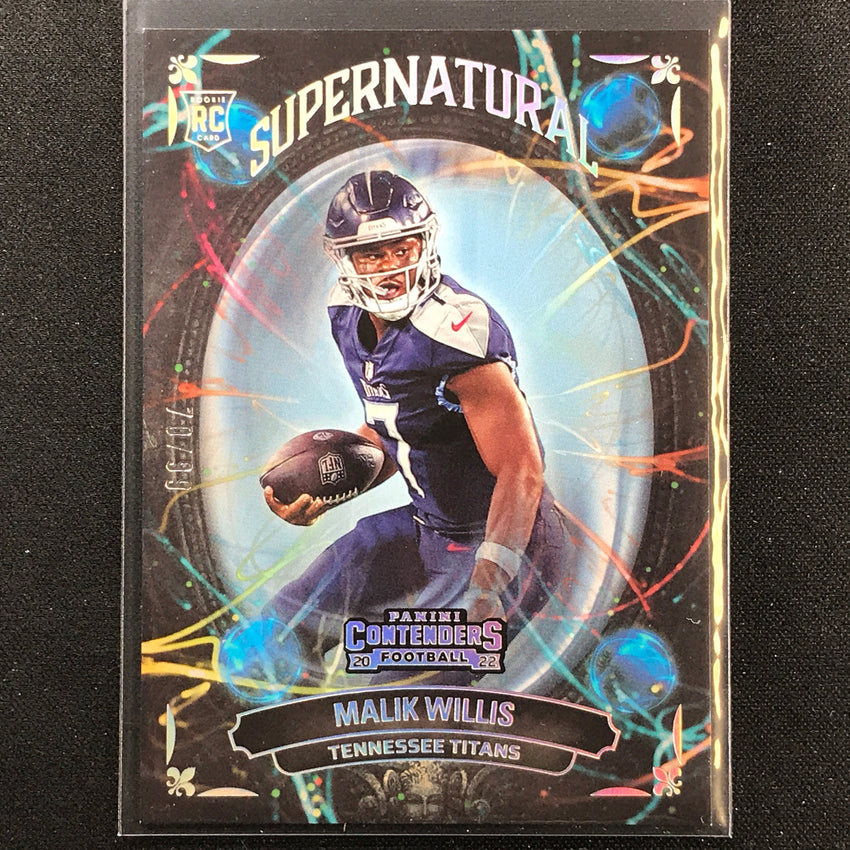 2022 Contenders Malik Willis Supernatural Rookie Silver 70/99