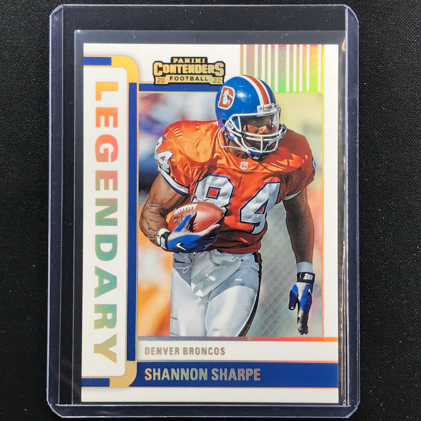 2022 Contenders Shannon Sharpe Legendary Contenders Gold 7/25