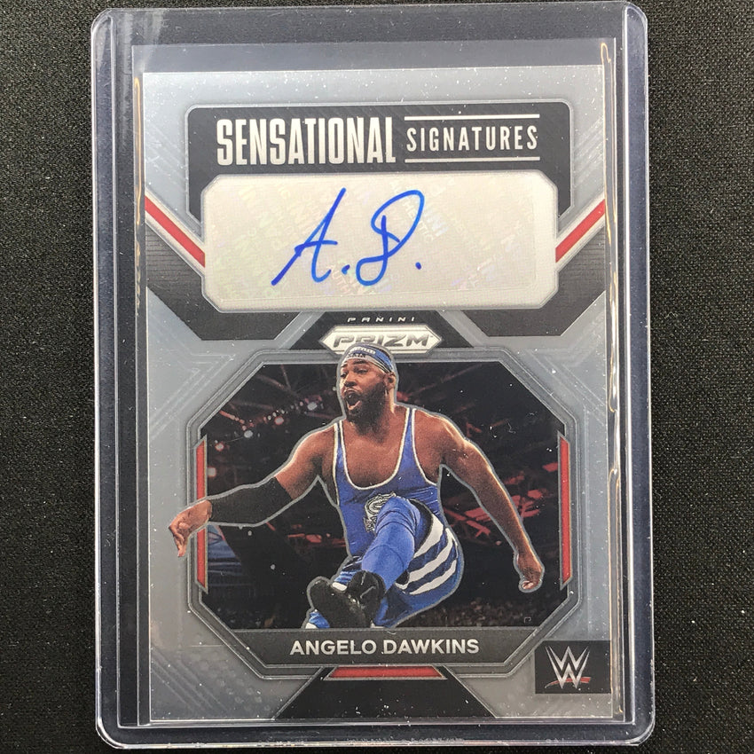 2023 Prizm Wwe Angelo Dawkins Sensational Signatures Auto Base No Agd