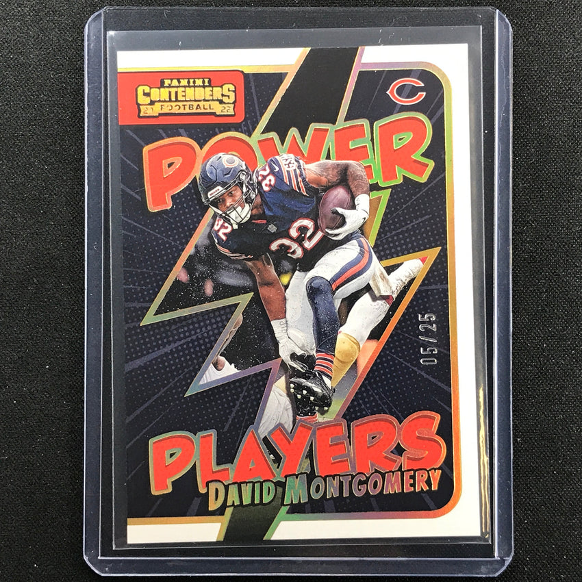 2022 Contenders David Montgomery Power Players Gold 5/25