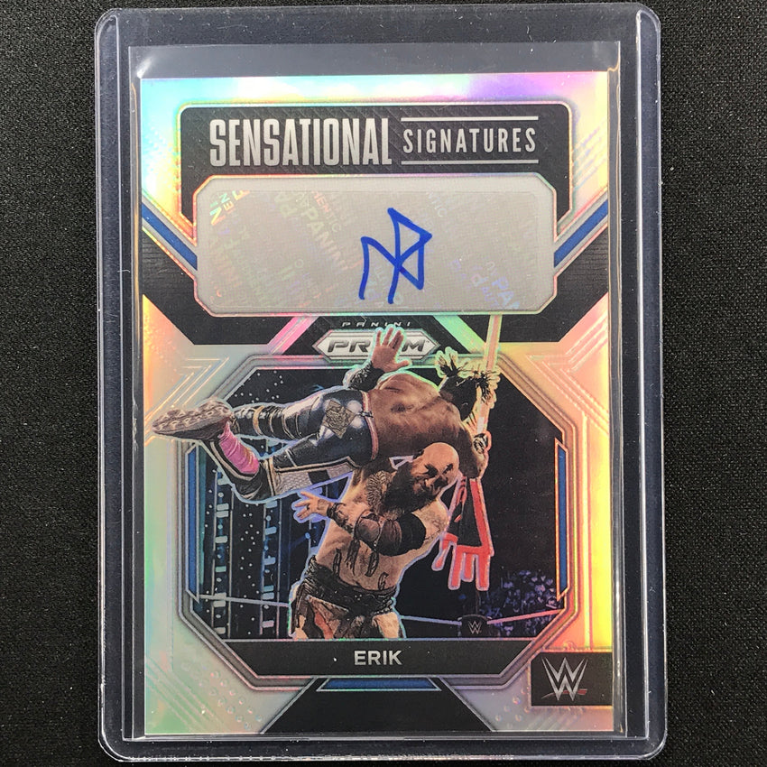 2023 Prizm Wwe Erik Sensational Signatures Auto Silver No Erk