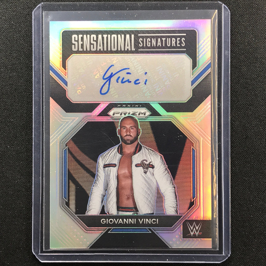 2023 Prizm Wwe Giovanni Vinci Sensational Signatures Auto Silver No Gvc