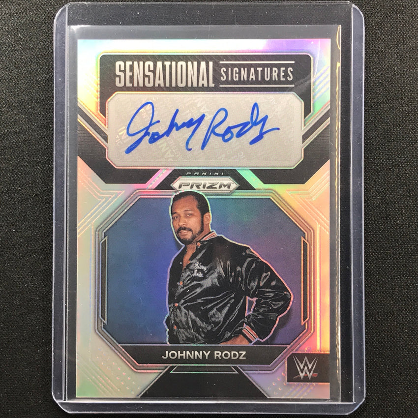 2023 Prizm Wwe Johnny Rodz Sensational Signatures Auto Silver No Jrz
