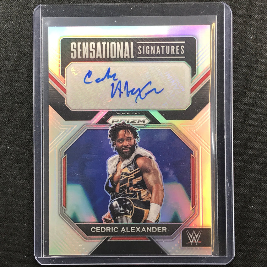 2023 Prizm Wwe Cedric Alexander Sensational Signatures Auto Silver No Cal