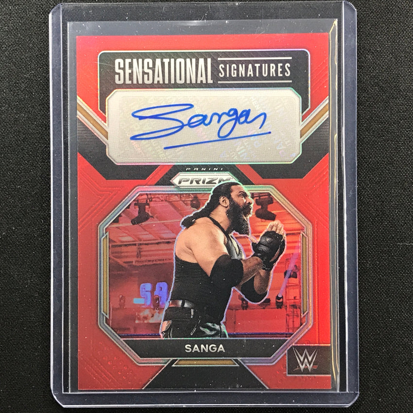 2023 Prizm Wwe Sanga Sensational Signatures Auto Red 15/99