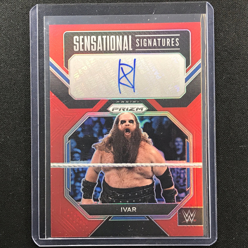 2023 Prizm Wwe Ivar Sensational Signatures Auto Red 31/99