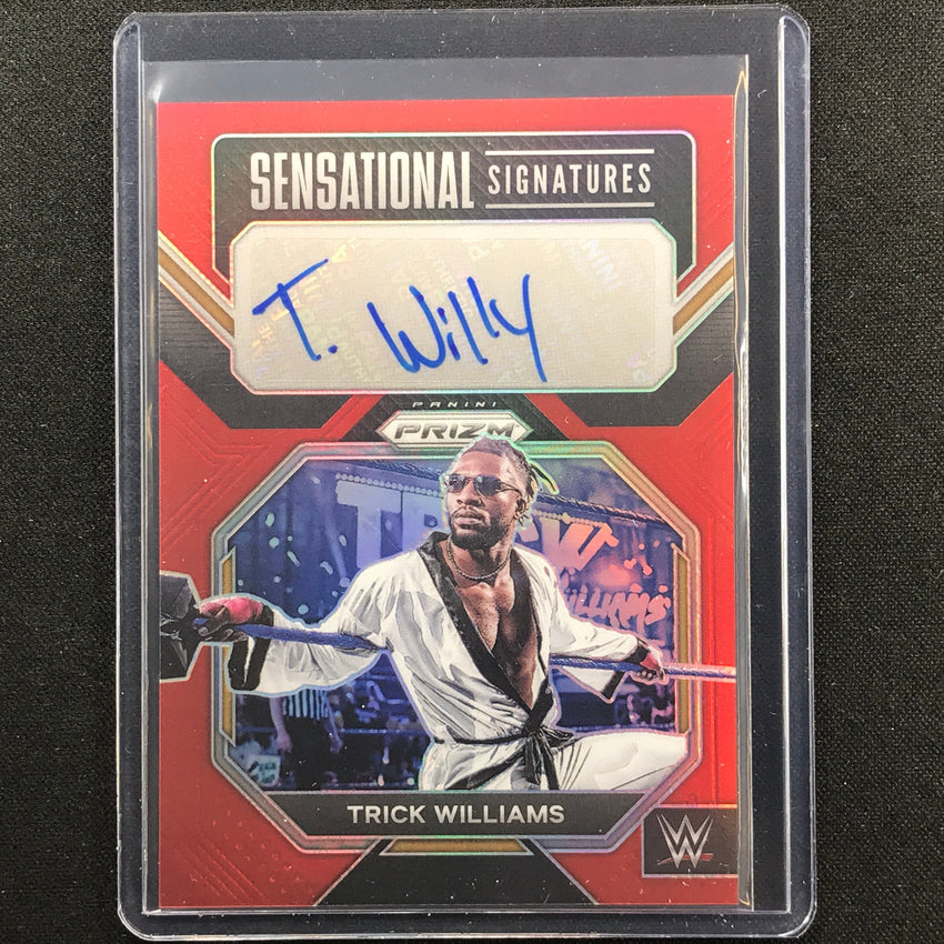 2023 Prizm Wwe Trick Williams Sensational Signatures Auto Red 57/99