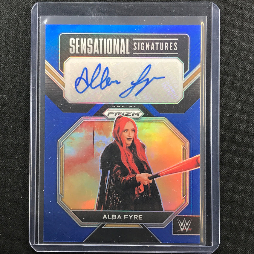 2023 Prizm Wwe Alba Fyre Sensational Signatures Auto Blue 28/49