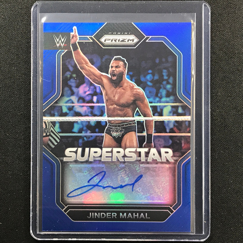 2023 Prizm Wwe Jinder Mahal Superstar Signatures Auto Blue 28/49