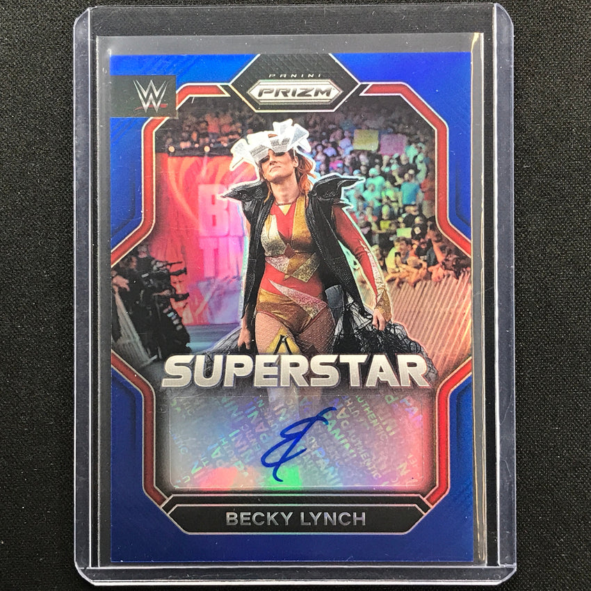 2023 Prizm Wwe Becky Lynch Superstar Signatures Auto Blue 4/49