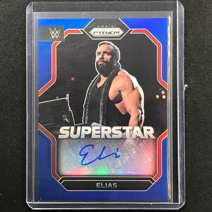 2023 Prizm Wwe Elias Superstar Signatures Auto Blue 32/49