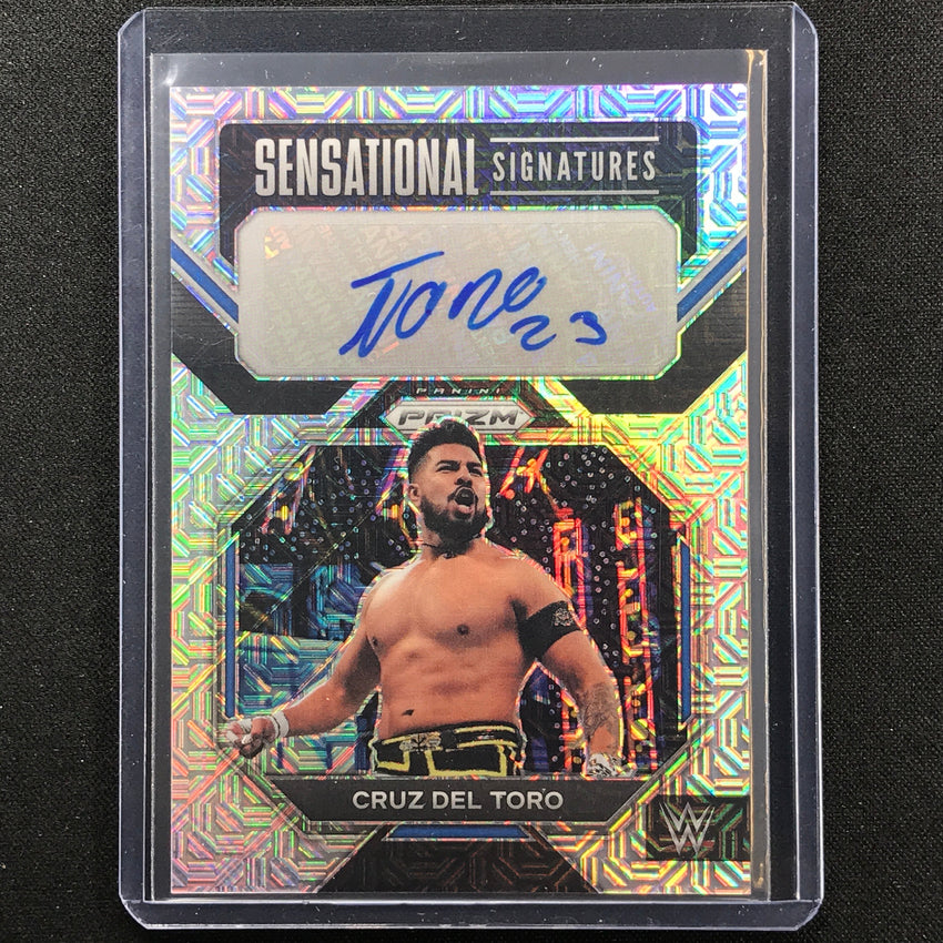 2023 Prizm Wwe Cruz Del Toro Sensational Signatures Auto Mojo 14/25
