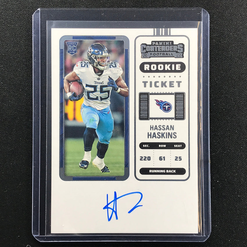 2022 Contenders HASSAN HASKINS Rookie Ticket RPS Auto Base #119
